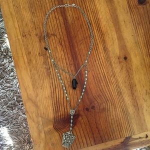 Free People — Layered Silver Necklace